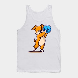 Dogs and basketball Tank Top